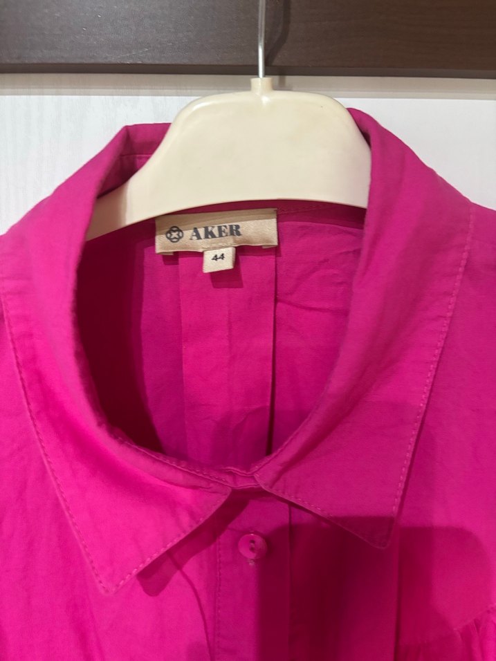 Aker pembe gömlek tunik - Görsel 3