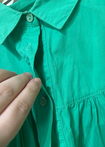 Aker yeşil tunik gömlek - Görsel 3
