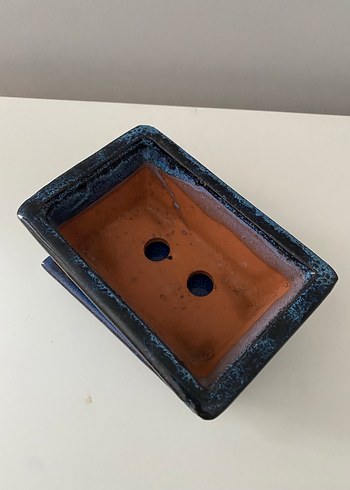  Beden mavi Renk Bonsai saksısı