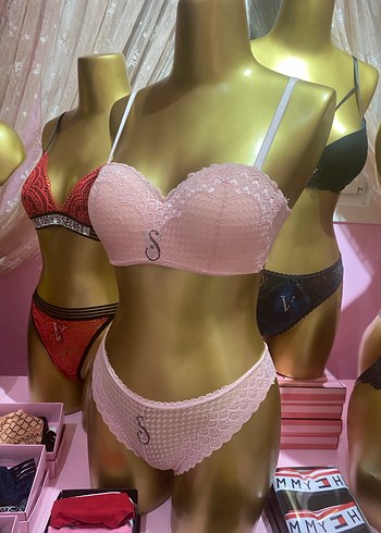 Kırmızı Desenli Glamour Street Sütyen - Görsel 6