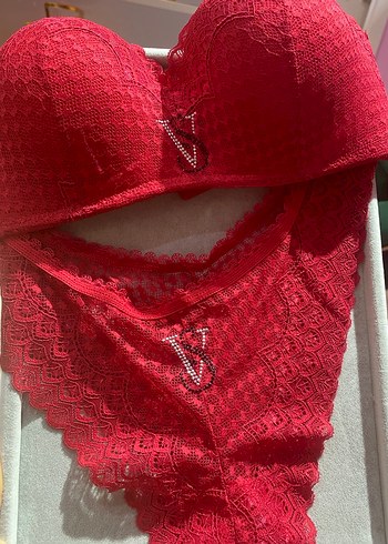 Kırmızı Desenli Glamour Street Sütyen - Görsel 13