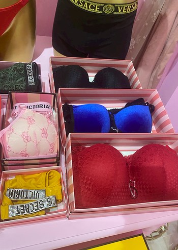 Kırmızı Desenli Glamour Street Sütyen - Görsel 3