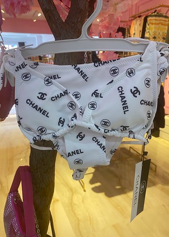 Kahverengi Desenli Tokalı Bikini Takımı - Görsel 8