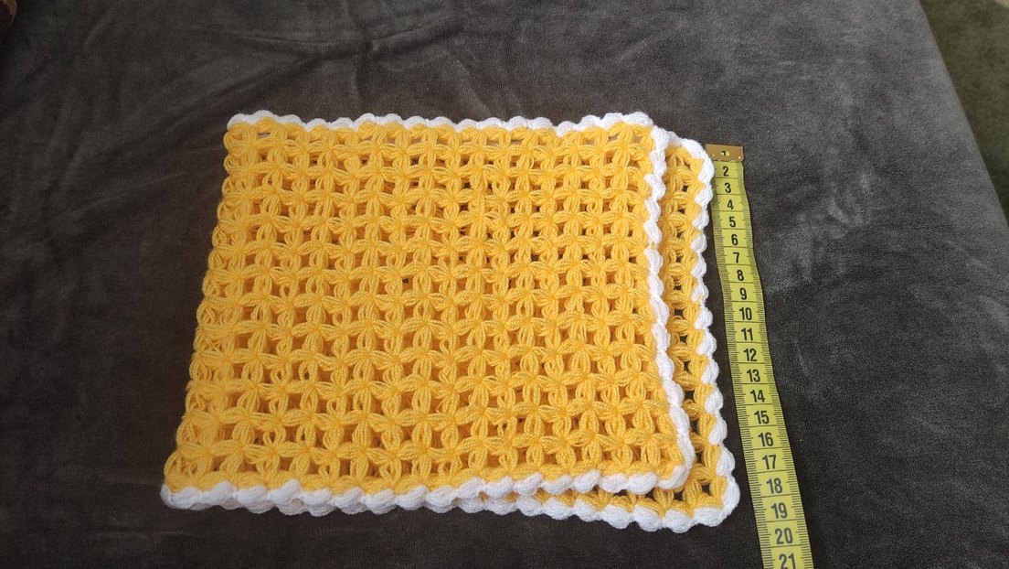 Sarı Örgü Banyo Süngeri - Görsel 2