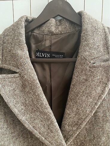 Dilvin DİLVİN yün karışımlı kalın blazer ceket
