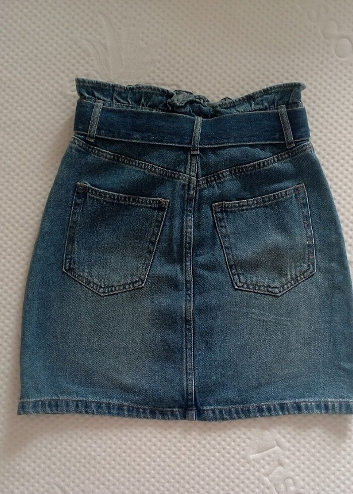 H&m 32 beden etiketli kot etek - Görsel 5