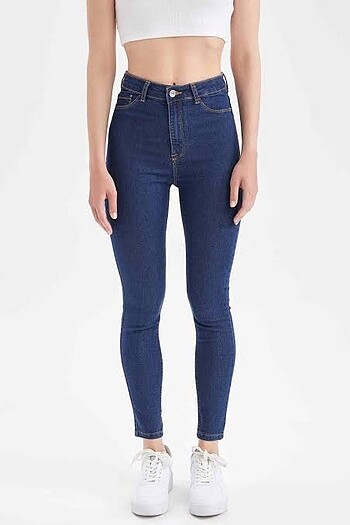 Defacto skinny fit kadın dar paça kot pantolon yüksek bel jean