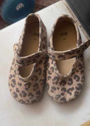 Kız Çocuk Leopar Desenli Tokalı Babet - Görsel 3