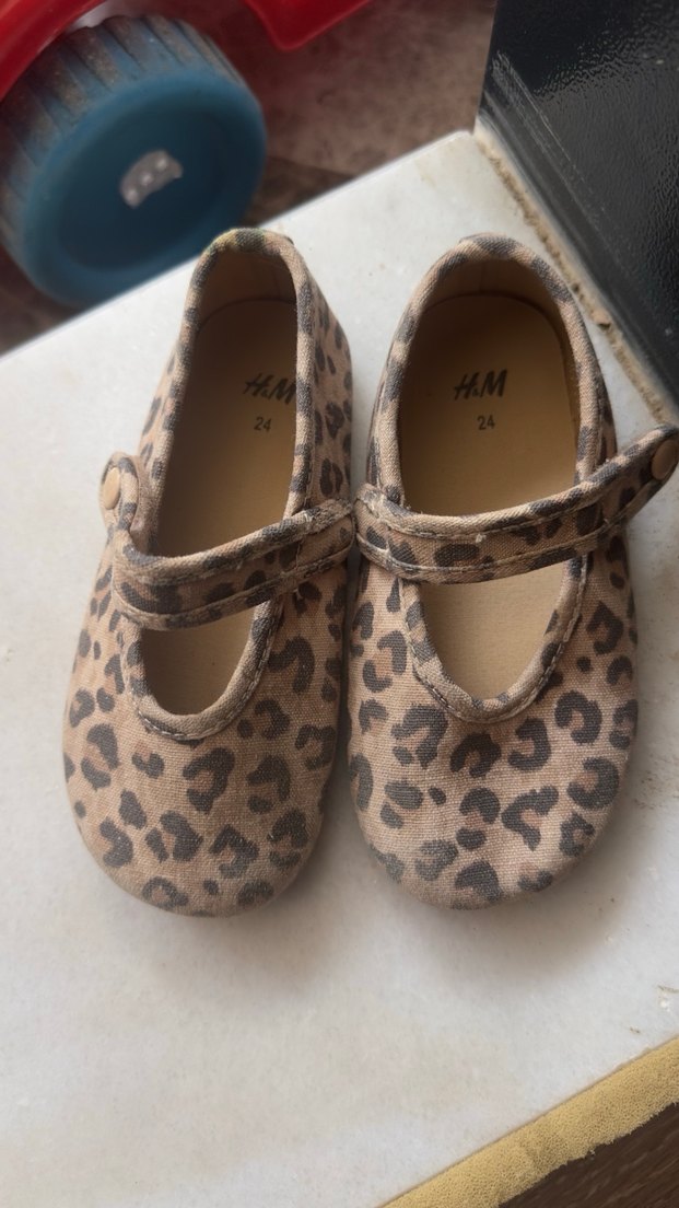 Kız Çocuk Leopar Desenli Tokalı Babet - Görsel 3