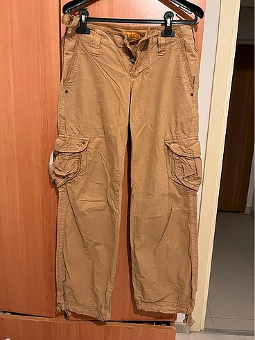 Düşük bel kargo pantolon