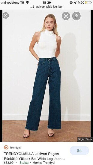 Wide leg jean