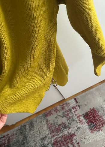 s Beden sarı Renk Sarı Kadın Oversize Triko Kazak