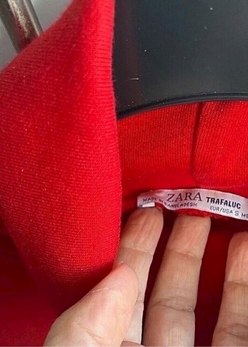 s Beden kırmızı Renk Kırmızı Yüksek Yakalı Kadın Triko