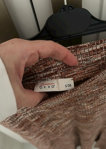 Bohem Tarz Kahverengi Uzun Örgü Etek - Görsel 2