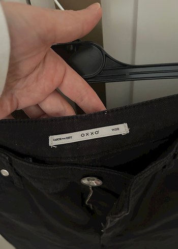 Siyah Midi Boy Kadın Denim Jean - Görsel 2