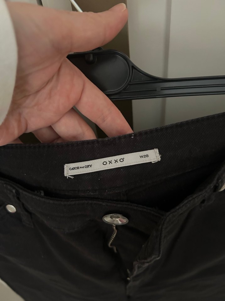 Siyah Midi Boy Kadın Denim Jean - Görsel 2