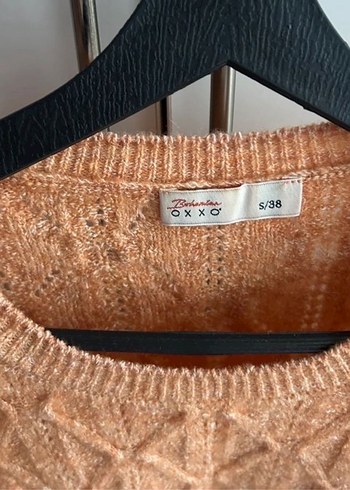 Bej Kadın Triko Bohem Salaş Kazak - Görsel 2