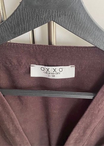 oxxo Düğmeli V Yaka Keten elbise