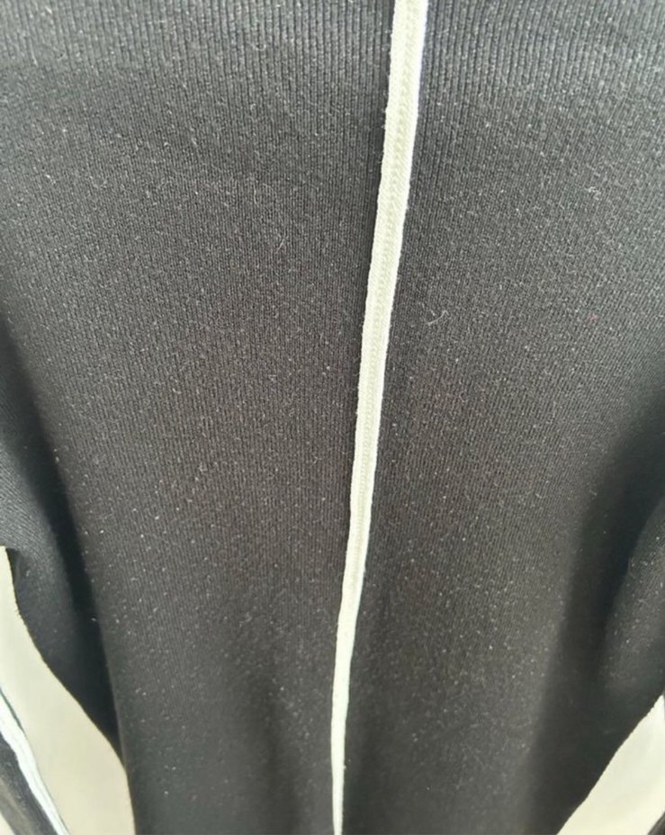 Fermuarlı Siyah Yüksek Yakalı Kadın elbise - Görsel 3