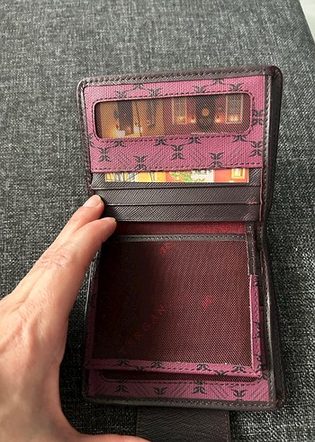 Kilitli Pembe Desenli Kadın Cüzdanı - Görsel 2