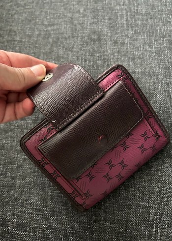 Kilitli Pembe Desenli Kadın Cüzdanı - Görsel 4