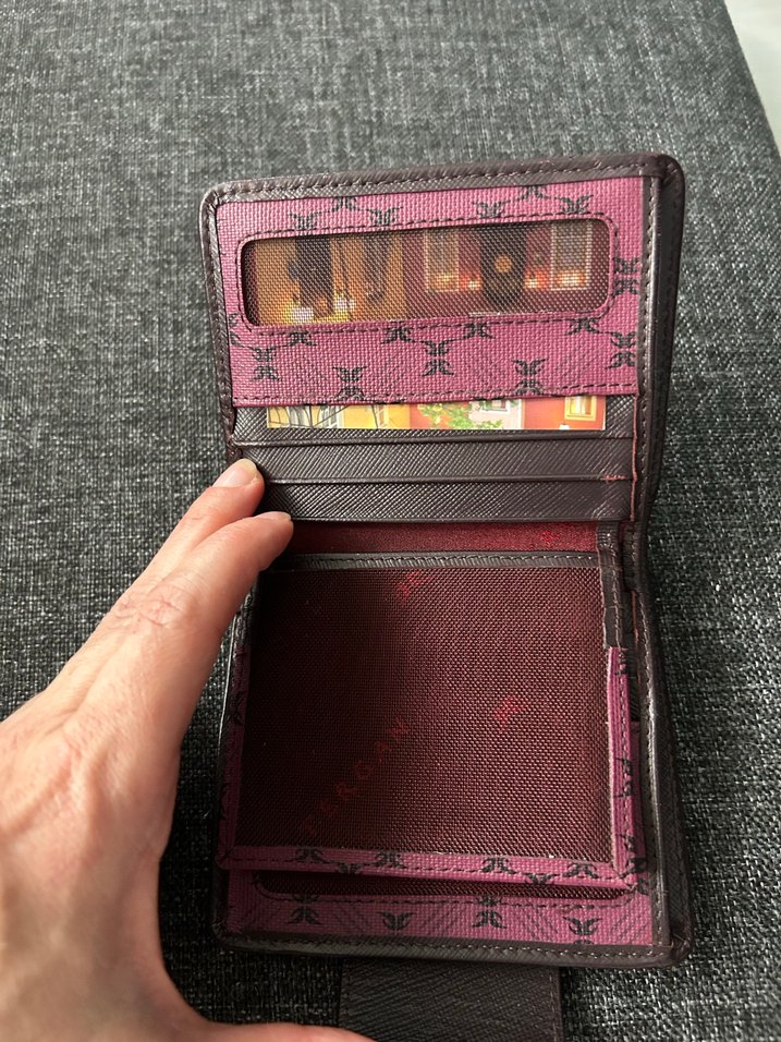 Kilitli Pembe Desenli Kadın Cüzdanı - Görsel 2