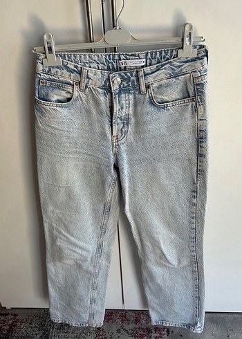 Kadın Mavi Denim Midi Boy Jean