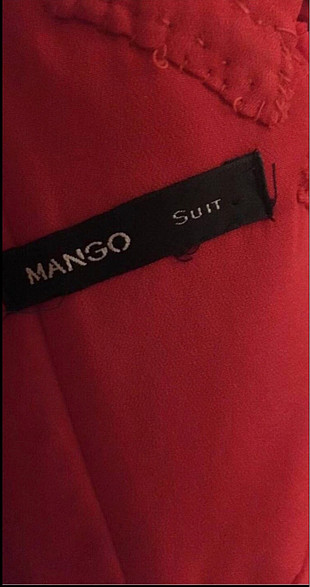 38 Beden Kırmızı mango abiye elbise