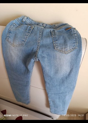 Erkek Çocuk Mavi Pastel Kot Pantolon - Görsel 3