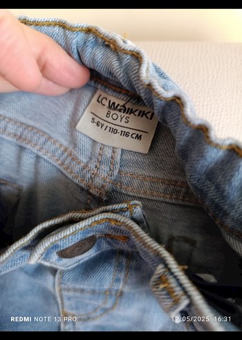 Erkek Çocuk Mavi Pastel Kot Pantolon - Görsel 4