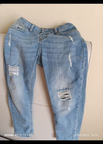 Erkek Çocuk Mavi Pastel Kot Pantolon - Görsel 2