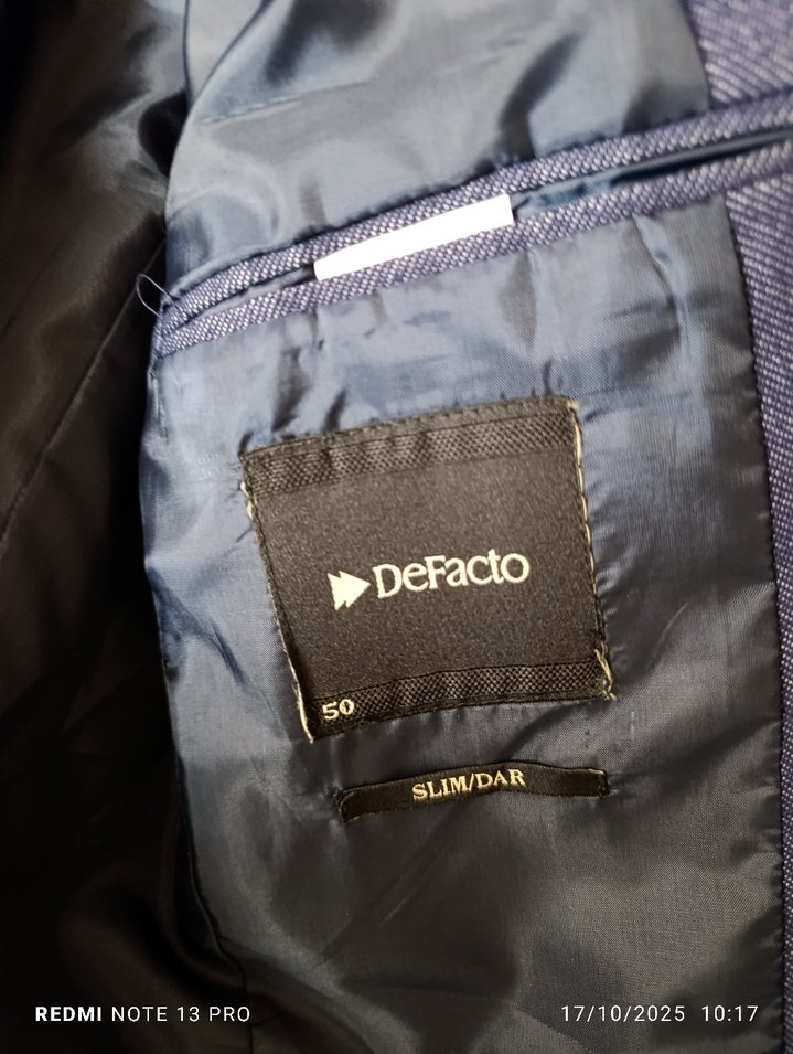 DeFacto Erkek Lacivert Ceket - Görsel 4