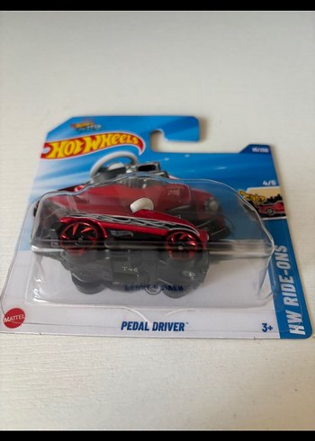 Kırmızı Hot Wheels Pedal Driver Oyuncak Araba - Görsel 3