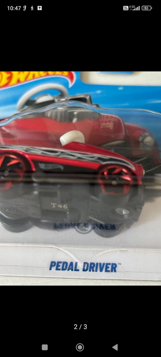 Kırmızı Hot Wheels Pedal Driver Oyuncak Araba - Görsel 2