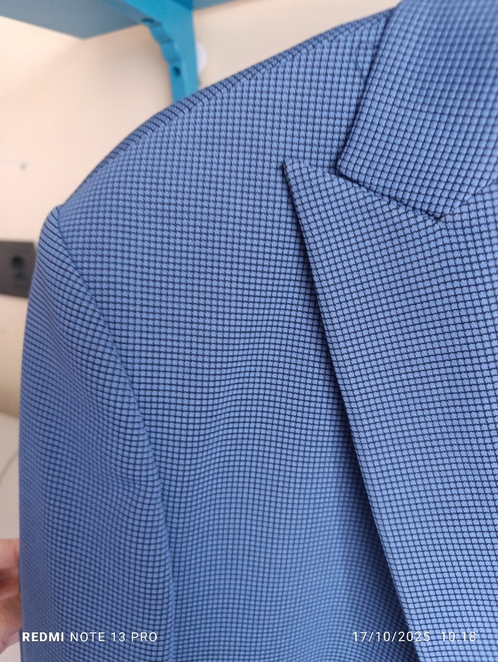 Erkek Mavi Düğmeli Normal Kesim Takım Elbise - Görsel 2