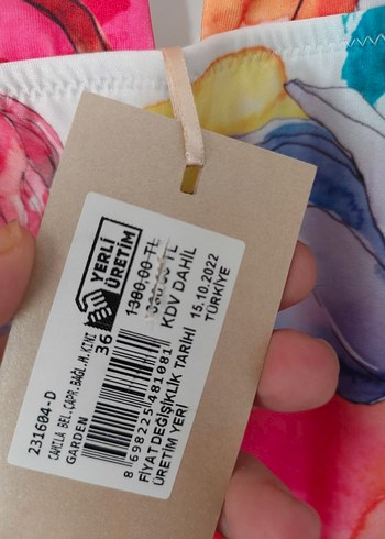 Bohem Çok Renkli Bağlamalı Mayokini - Görsel 4