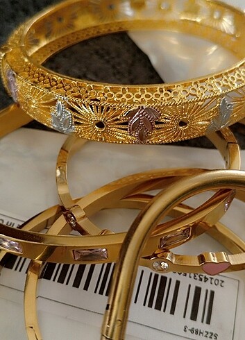 American Vintage 17K ALTIN KAPLAMA ÇELİK BİLEZİK YENİ
