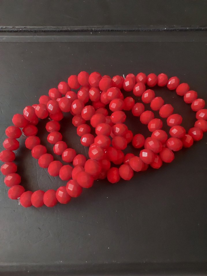 Zirkon 8mm faset bileklik - Görsel 2