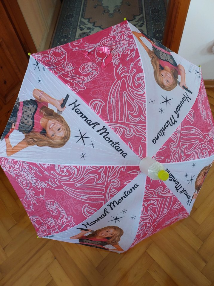 Pembe Fiyonk Detaylı ÇocukŞemsiye - Görsel 3