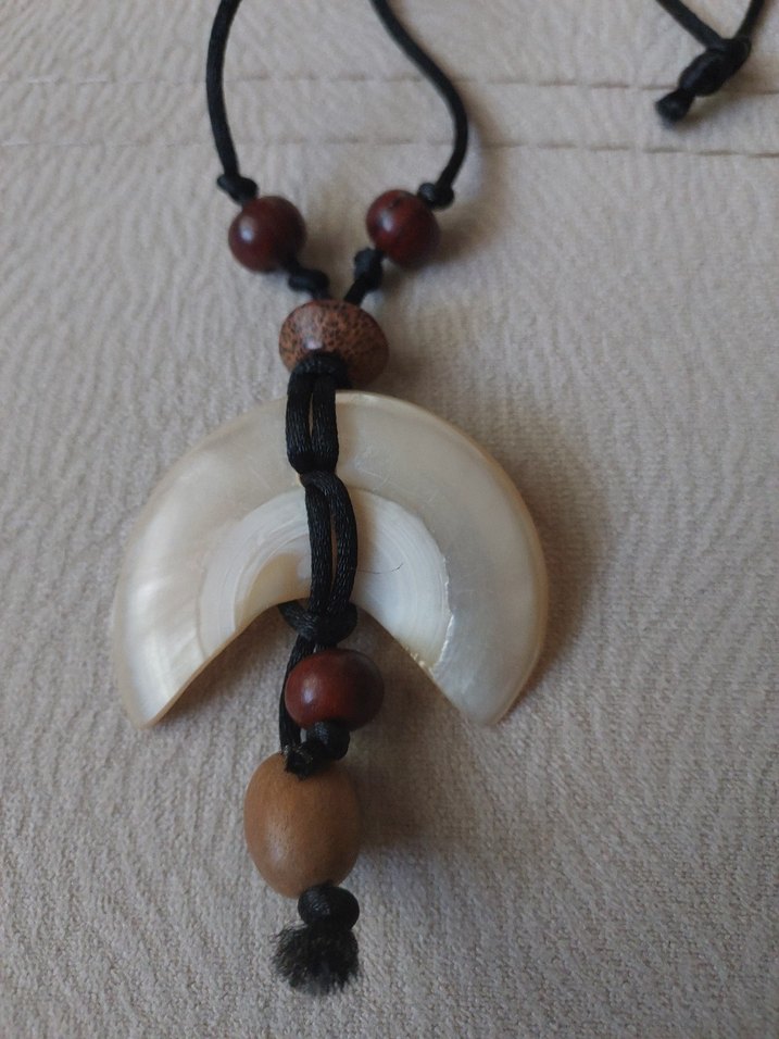 Uzun Etnik Boncuklu Bohem Kolye - Görsel 2