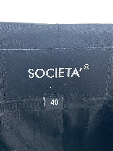 40 Beden siyah Renk Societa Kot Ceket %70 İndirimli.