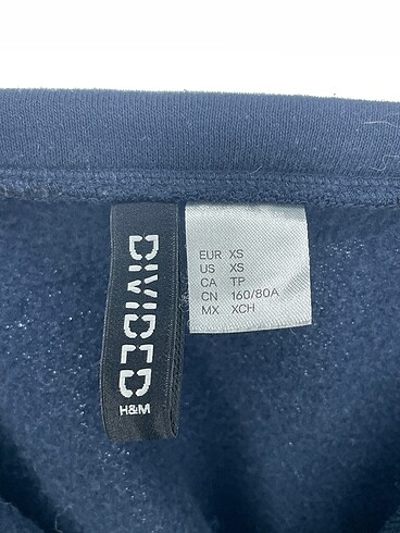 xs Beden lacivert Renk H&M Sweatshirt %70 İndirimli.