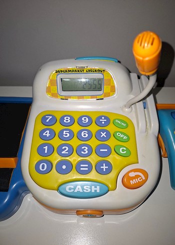 Beden Renk Renkli Eğitici Oyuncak Market Kasası