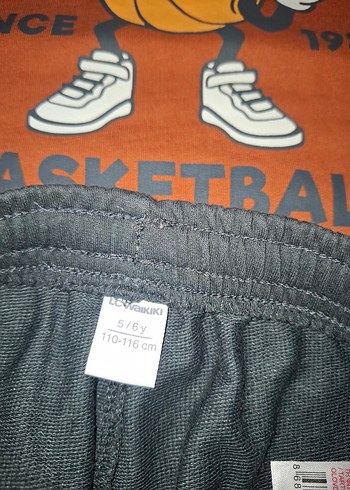 5 Yaş Beden kahverengi Renk Erkek Çocuk Kahverengi Baskılı Sweatshirt ve Eşofman