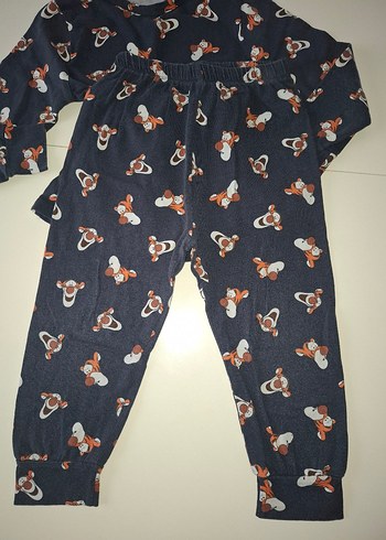 Zara Erkek Çocuk Mavi Baskılı Pijama Takımı