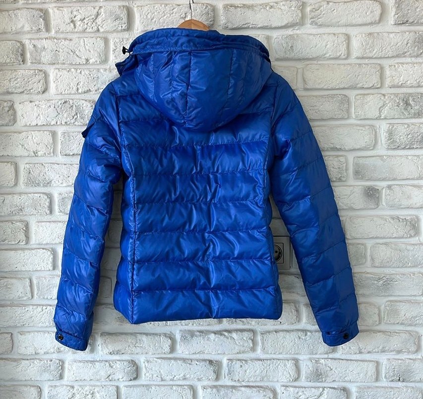 Mavi kadın mont - Görsel 4