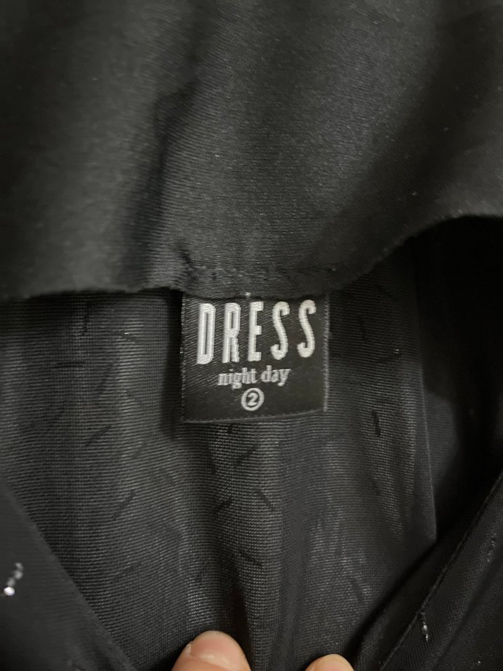 Siyah İnce Askılı Gece Elbisesi - Görsel 3