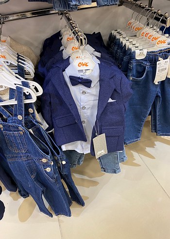 Civil Mavi Cocuk Takim Elbise Regular Fit Notched Lapel