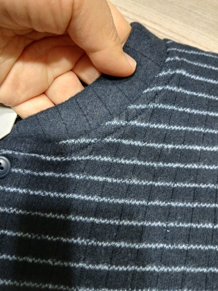 Lindros Erkek Lacivert Çizgili Uzun Kollu Pijama - Görsel 3