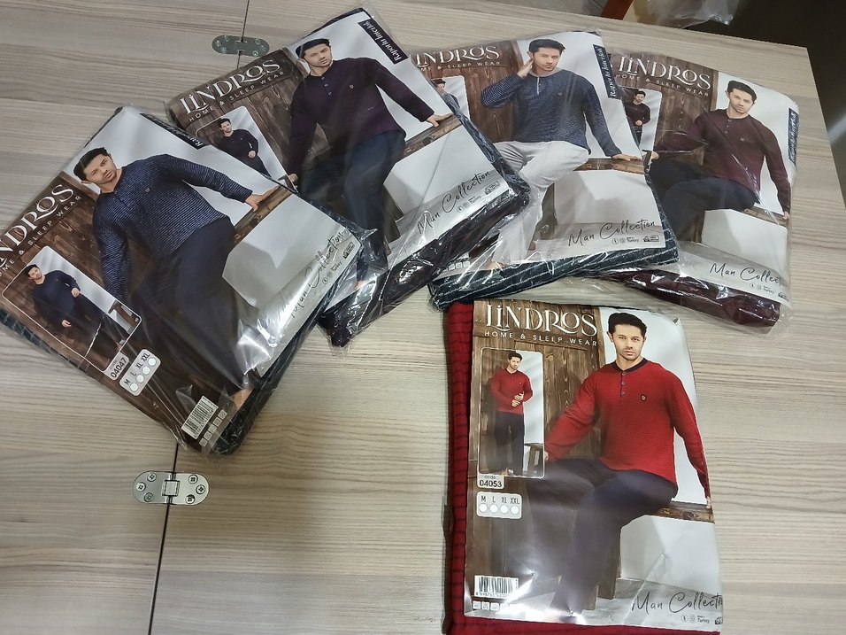 Erkek Bordo Kısa Kollu Regular Fit Pijama Takımı - Görsel 4